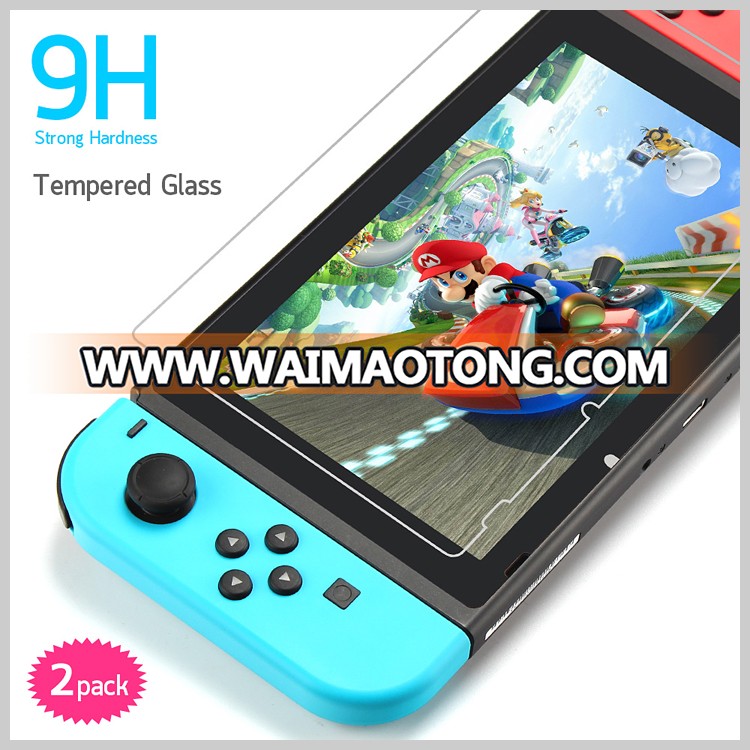 2 Pack 9H Hardness Anti Shock Tempered Glass Screen Film Protector for Nin tendo Switch