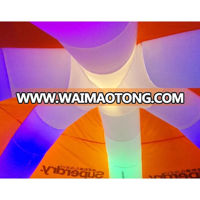 led light spider tent inflatable trade show spider tent with 6 legs or for party BG-A0700-7