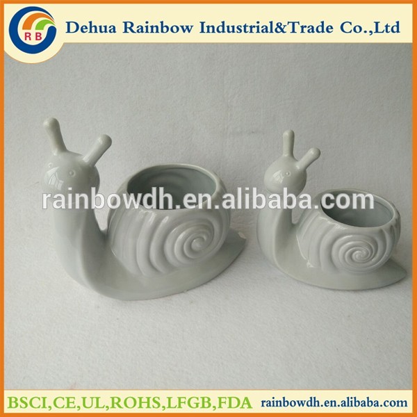 Custom cute animal shape ceramic pots for flower