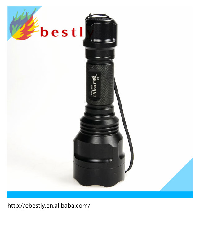 UltraFire C8 Black Rechargeable led Flashlight