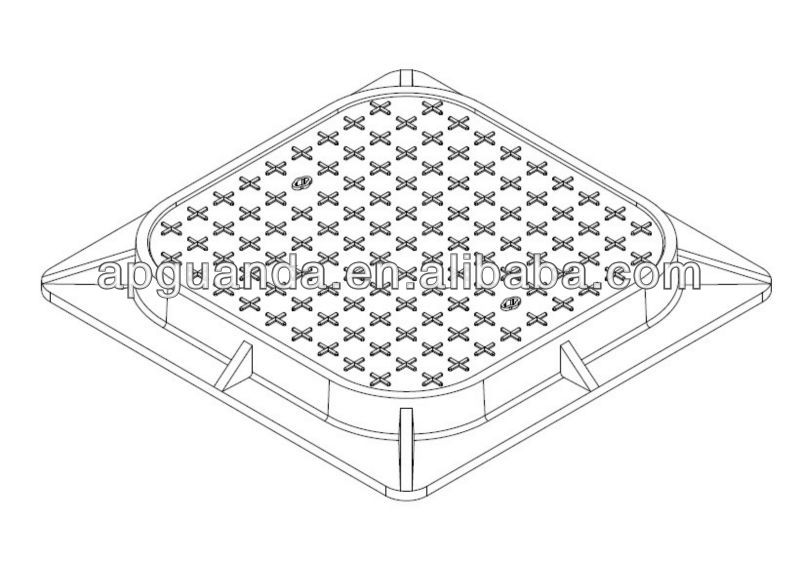 square manhole cover with double seal type factory SGS certificate