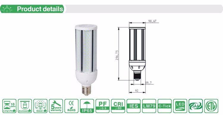 New Design 45W corn light Led multifunction rechargeable emergency lamp with fan