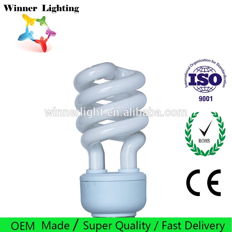 e27 compact fluorescent lamp half spiral energy t4 16w fluorescent lamp 6400k saving cfl bulbs product