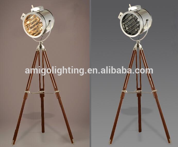 304 # stainless steel shade modern marine tripod floor lamp YF818 black