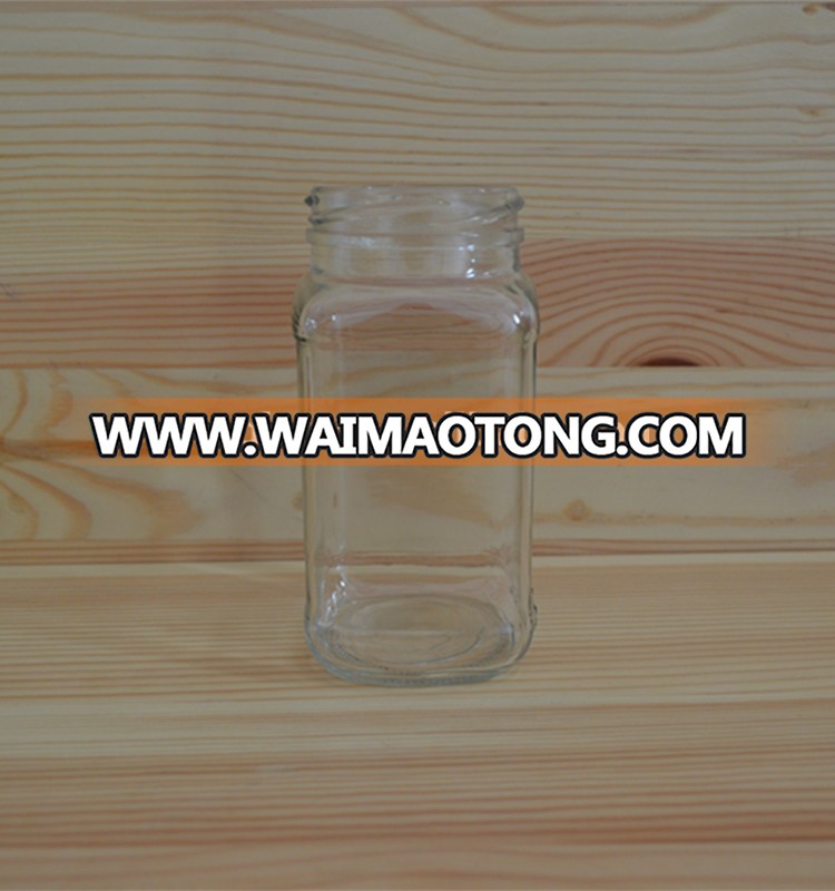 250ml square food packing glass jars