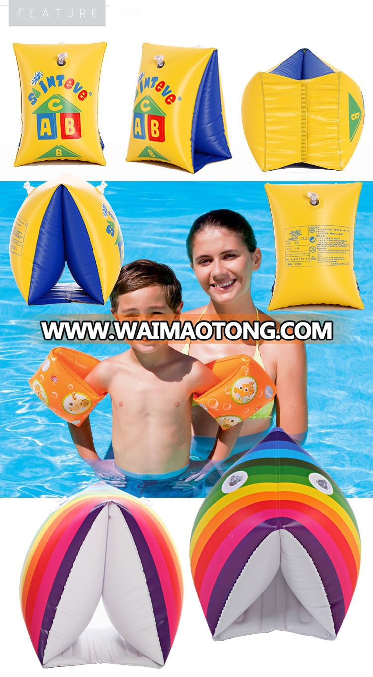 High quality professional pvc inflatable arm bands, arm floats with Cartoon Printing for Kids