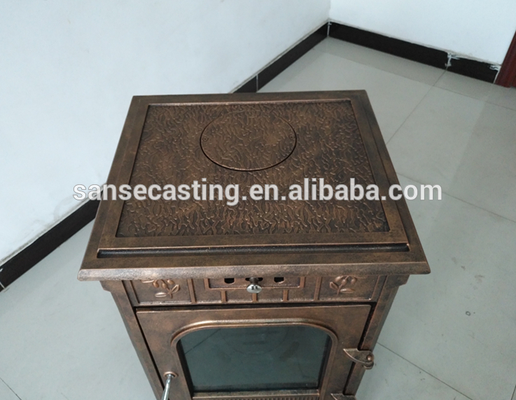 cast iron burner stove, wood heating stove BSC336-2