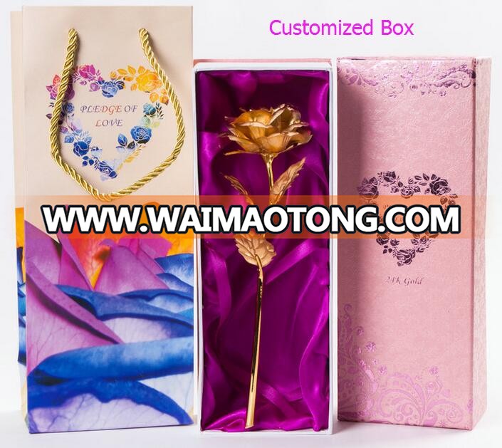 24k gold rose gifts/ 24k gold foil rose/ gold plated rose