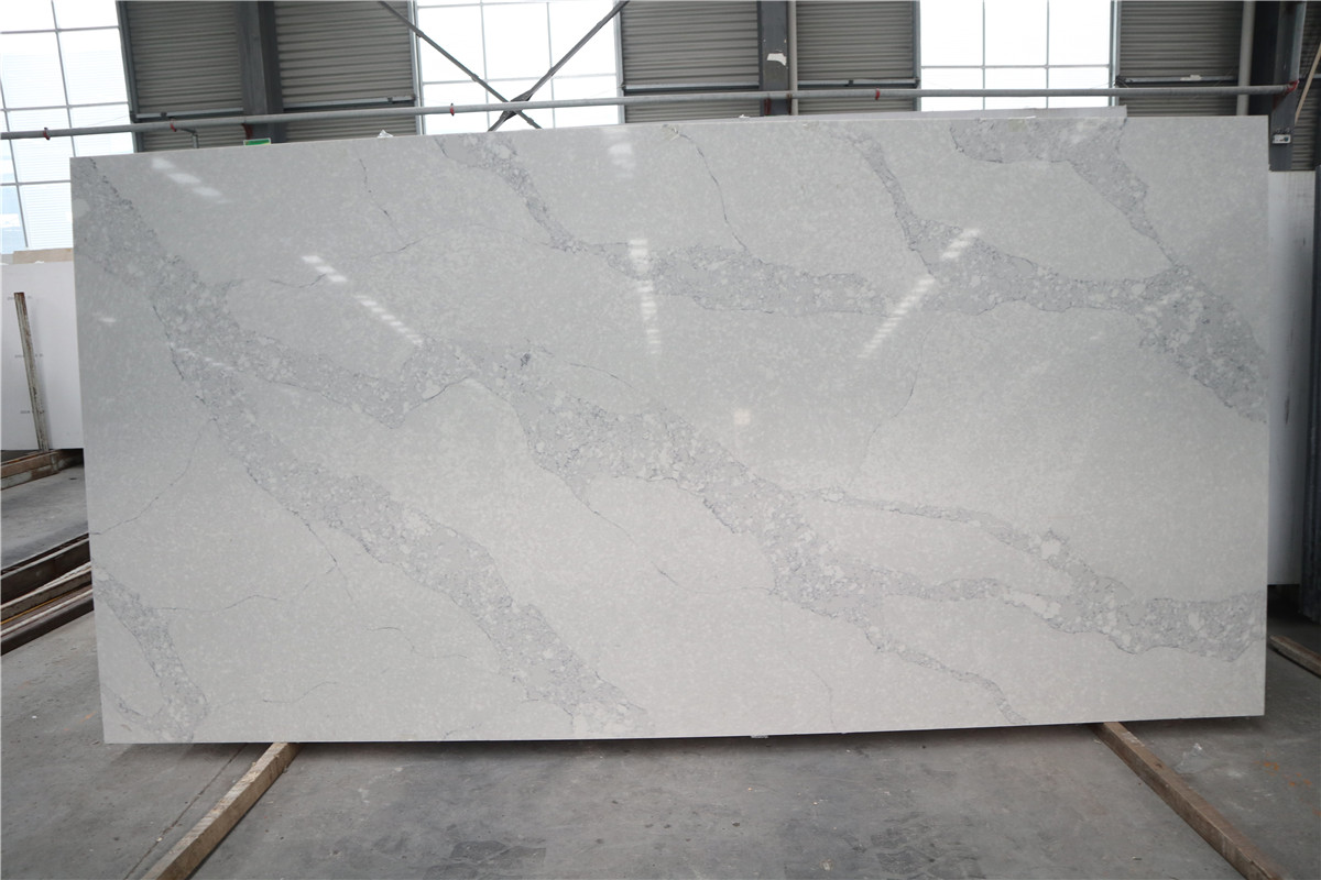 Calacatta quartz stone 1546 , calacatta marble, Calacatta Quartz Slab