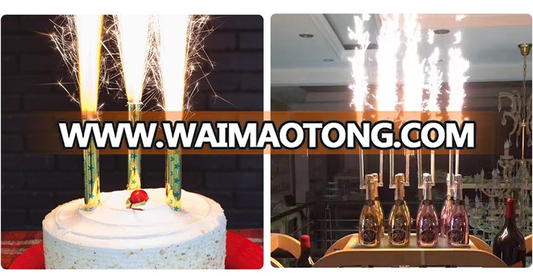 Birthday party supplier indoor smokeless stage fountain sparkler candles fireworks candle