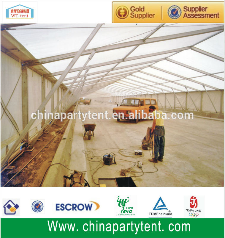 Temporary Storage Warehouse aluminum mainframe structure marquee Roof Top Tents