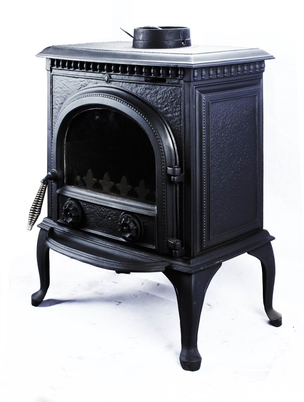 my outdoor antique cast iron smokeless wood burning stove