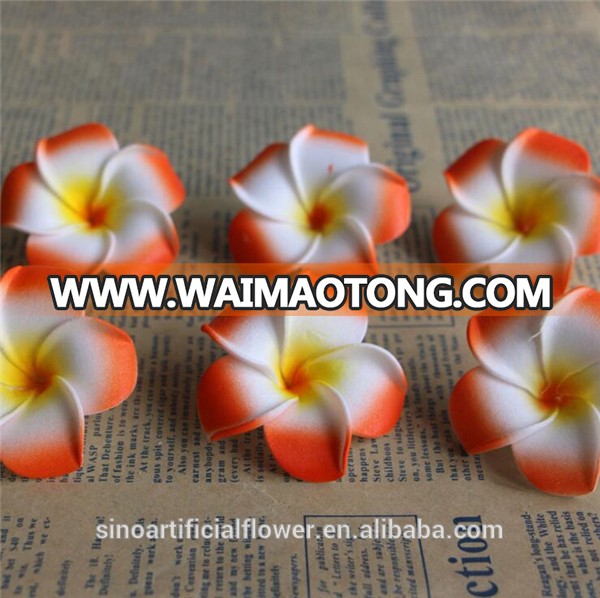 Wholesale Artificial Foam Frangipani Foam Plumeria Flowers With Clip