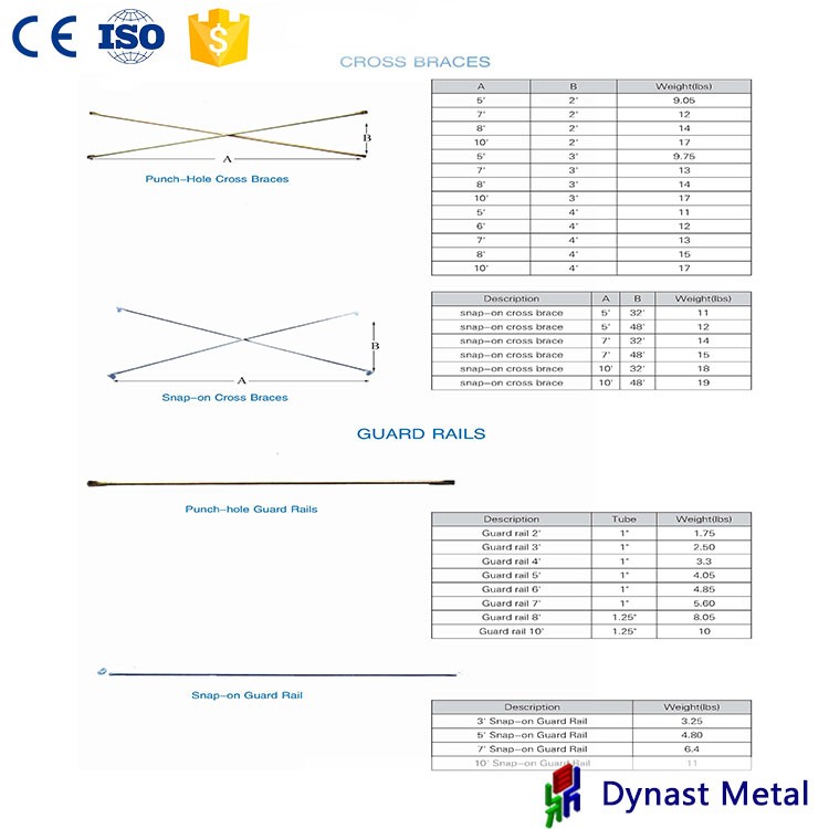 Q235 Hot Dip Galvanized Frames scaffolding