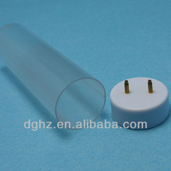 high light transmittance T8 plastic tube shell in China