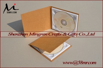 cheaper white Kraft paper CD DVD sleeve folio