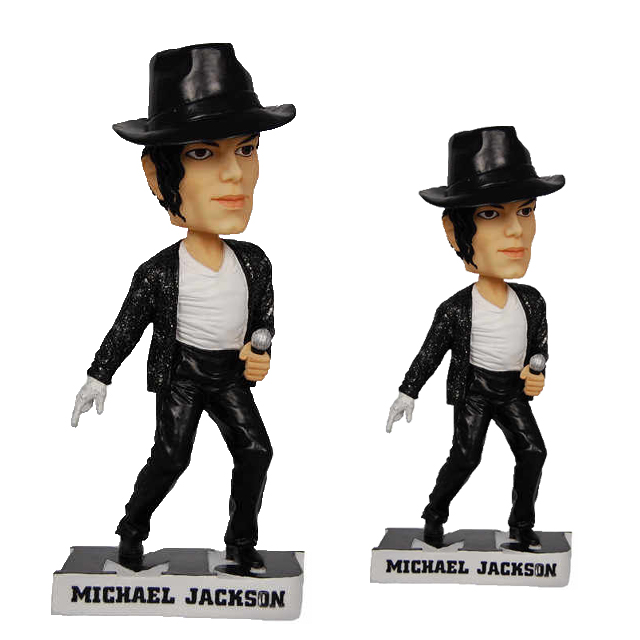 Factory Custom Made Personal Resin Michael Jackson Bobble Head