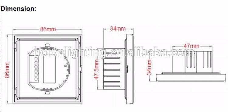 DC12V 24V Strip 8A Wall Panel CCT LED Controller