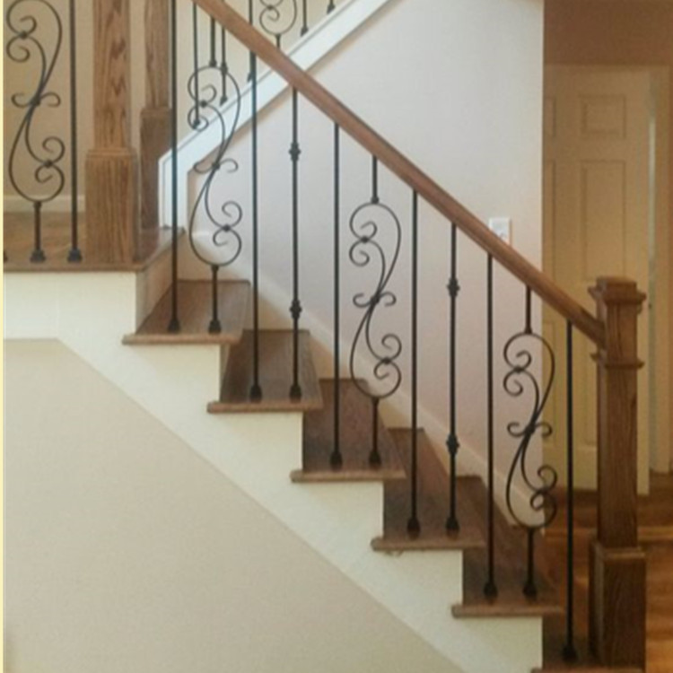 Decorative Wrought Iron Indoor Stair Railings