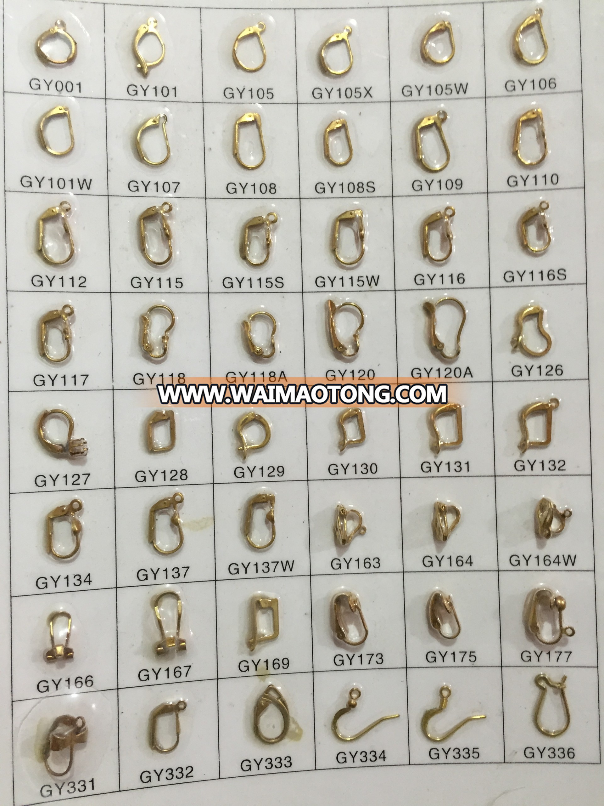 25mm custom jewelry diy brass kidney wire earring findings