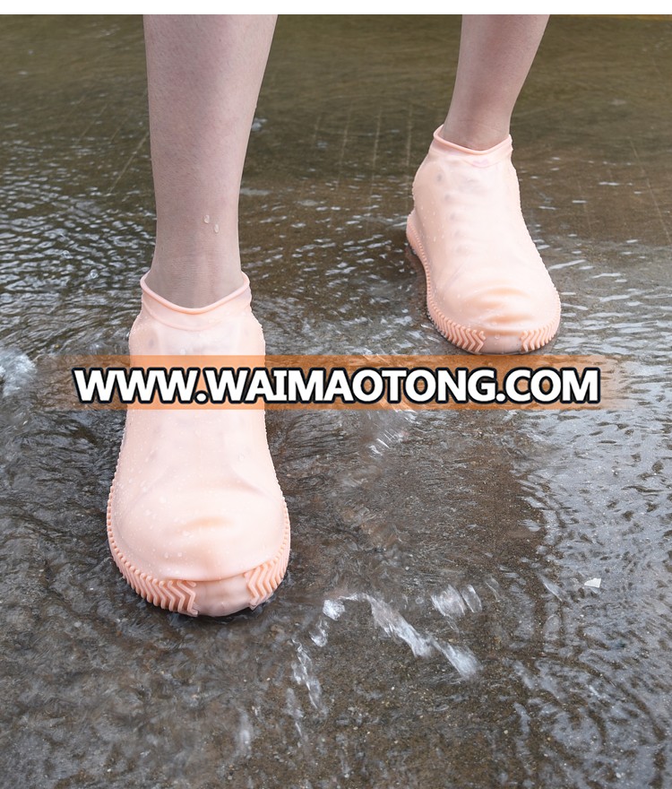 Waterproof silicone shoe cover for men and women