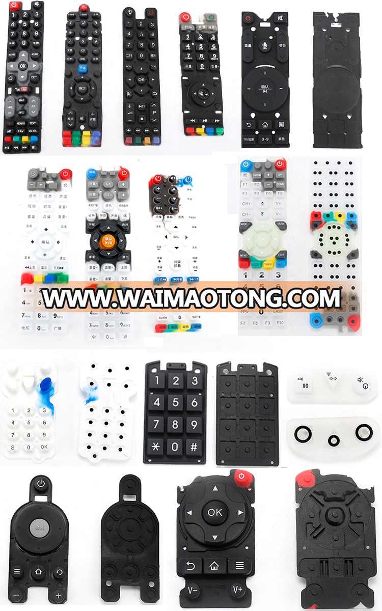 Customized rubber key pad with high quality