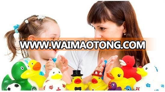 factory making 8cm rubber blue duck bath toy