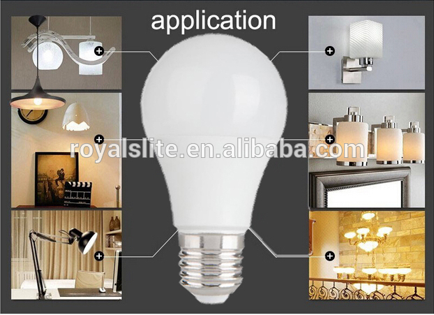 LED Bulb Plastic Lamp AC85-265v cheap 7W LED Bulb E27 B22 led light aluminum and plastic led global bulb light