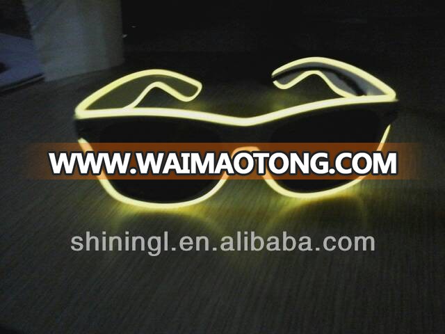 Sound Activated Flashing EL light up Glasses