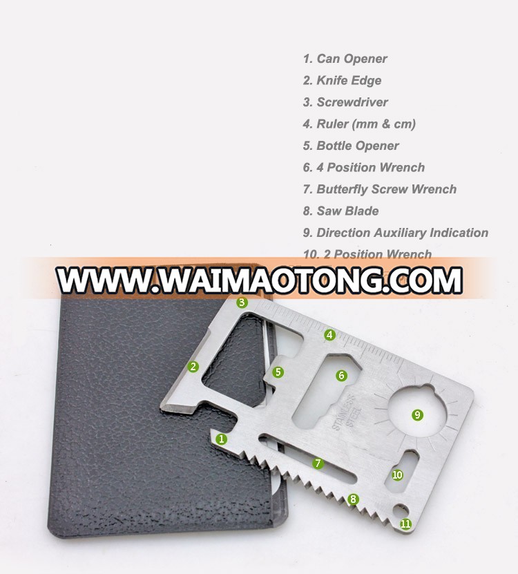 Mini Multi Tool Card 11 in 1 pocket tool card