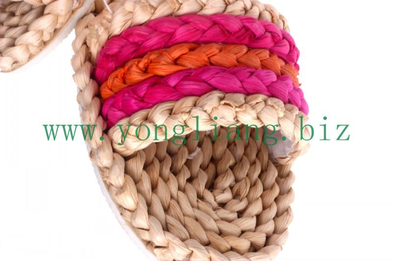 corn straw woven straw beach shoes