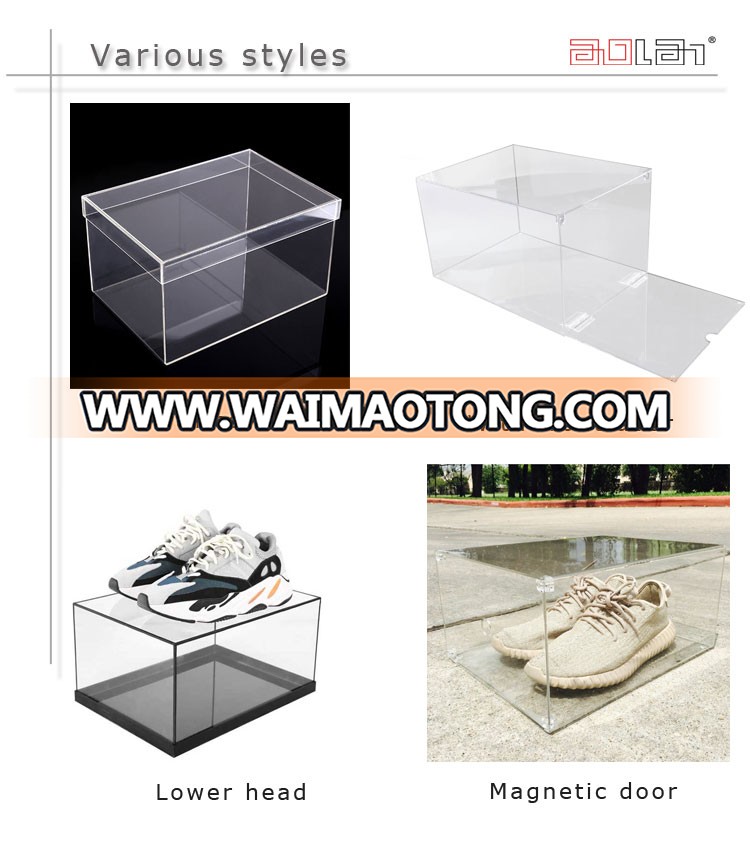 Factory directly Nike shoes acrylic clear shoe box