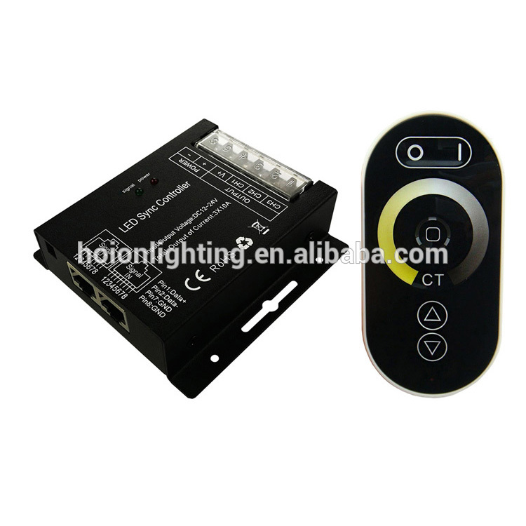 Amazing Packing RF Dual White CW+WW LED Controller LED Touch Controller LED Sync Controller 2CH*10A CE ROHS Warranty