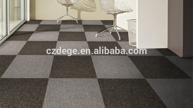 Commercial Fire-resistant PVC Backing Carpet Tiles