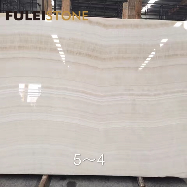 Good Quality High Polished Natural White Ivory Onyx Marble Slabs for Project