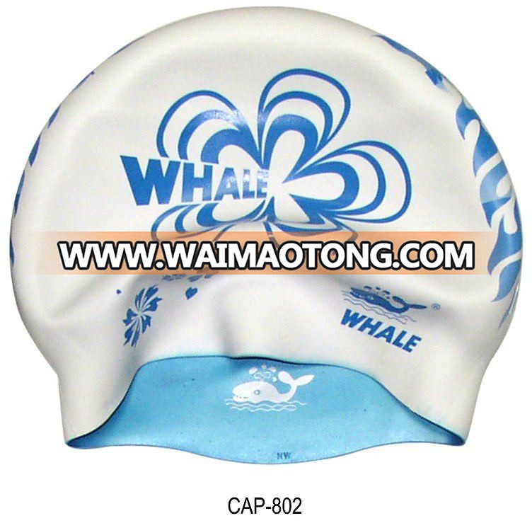 two in one racing silicone swimming caps