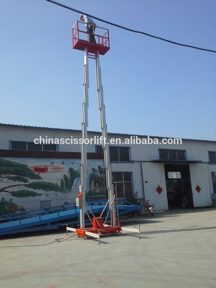 Aluminum alloy single person hydraulic lift