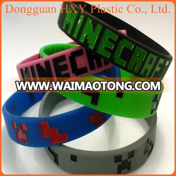 High quality uv color changing silicone wristband bracelet with debossed logo