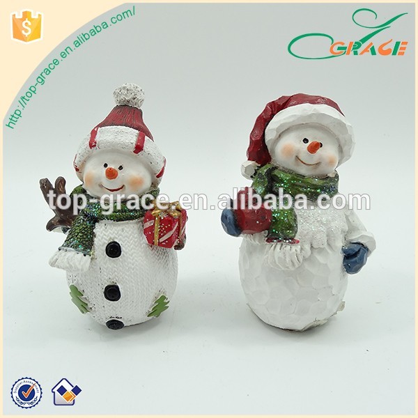 Indoor and outdoor polyresin crafts decoration christmas snowman