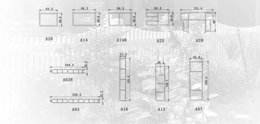 PVC privacy fencing plastic fences with top picket