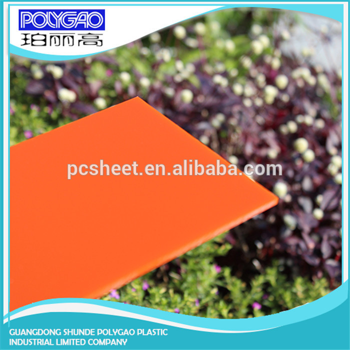 Polycar best quality and lowest price opal polycarbonate solid sheet for skylight