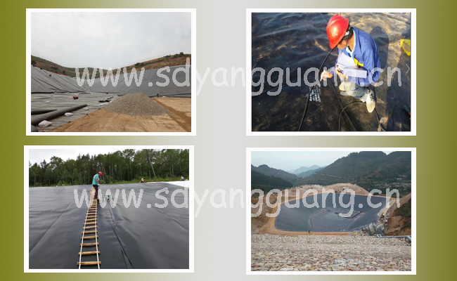 Virgin HDPE fabric membrane ground cover for artificial lakes