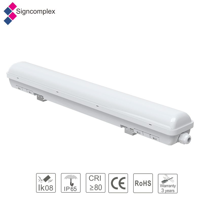 New products IP65 led outdoor light led triproof aluminum triproof lamp 50w with CE RoHS ,3 years warranty