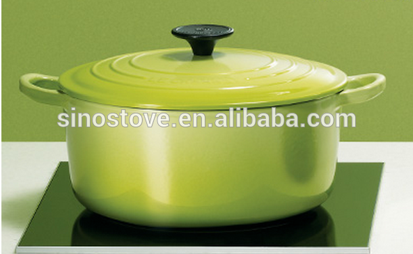 Enamel cast iron cookware casserole pot