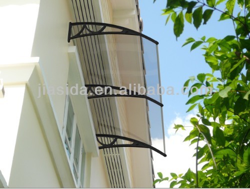 Durable Polycarbonate door awning, Polycarbonate transparent canopy