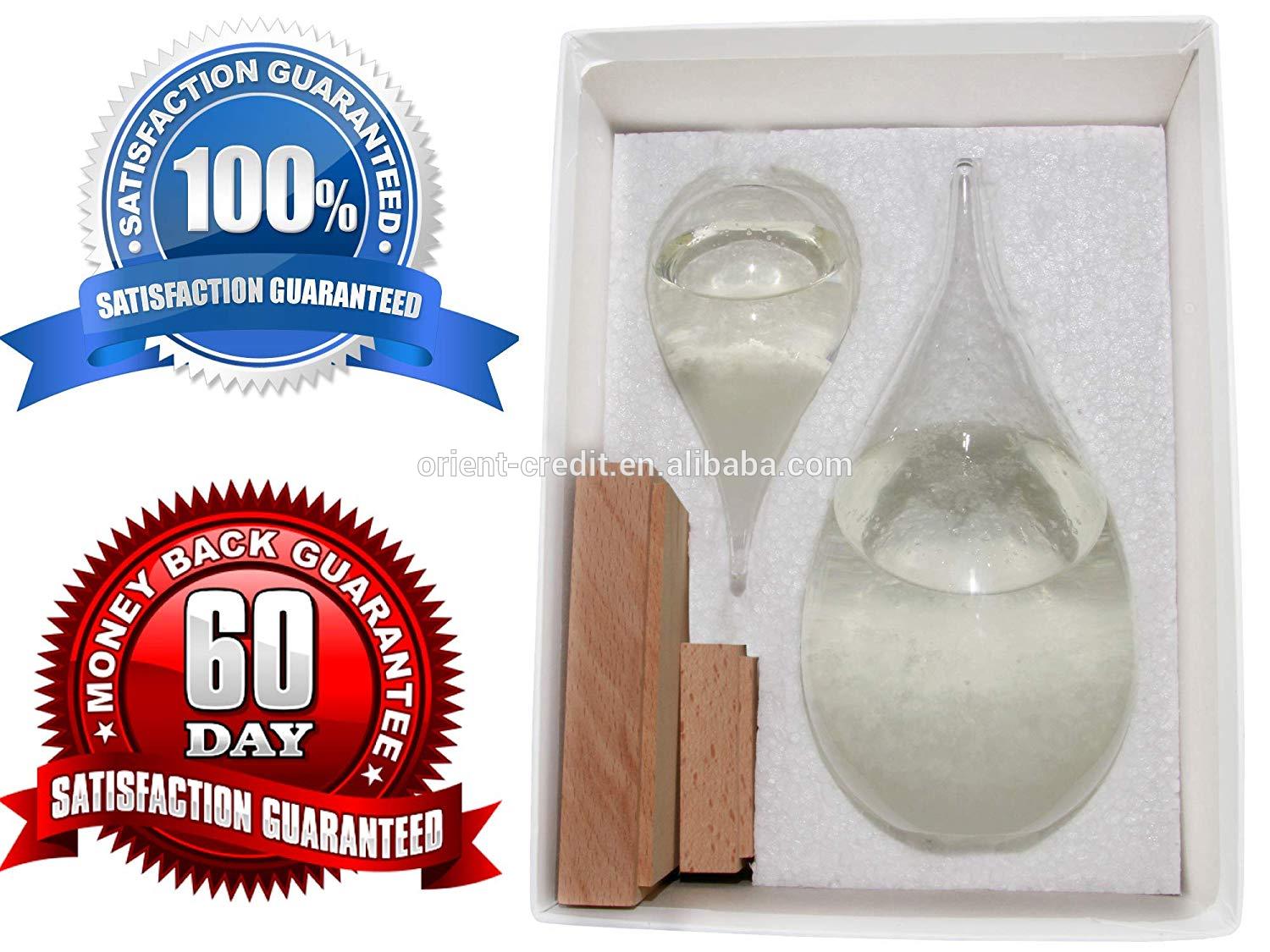 Storm Glass Weather Predictor - Weather Glass Predictor 2 in 1 Set