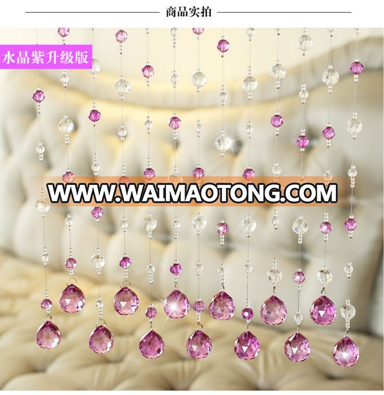 Pretty crystal home decor bead curtain