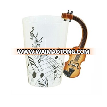 Ceramic Mug Cup with Music / Music CERAMIC Coffee CUP/Guitar Design Coffee Mug