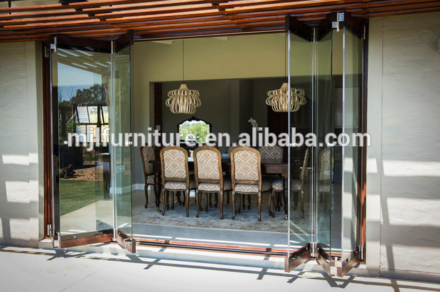 Aluminum Profile Frameless Sliding Folding Doors