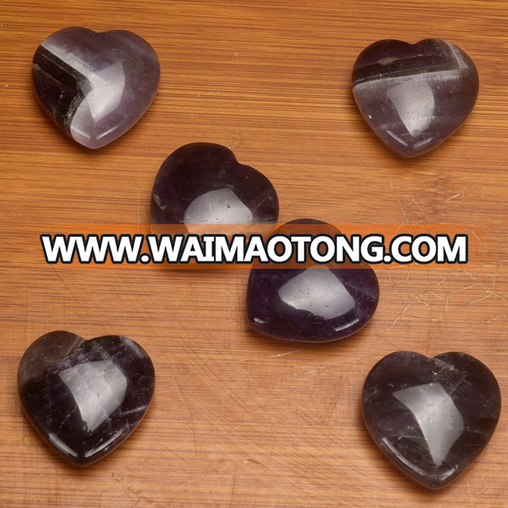 Amethyst geode hearts crystal hearts wholesale